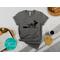 Dog Lover's Halloween Graphic Tee - Happy Halloweenie Dachshund Dog Halloween Monochromatic Short-Sleeve Shirt