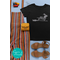 Dog Lover's Halloween Graphic Tee - Happy Halloweenie Dachshund Dog Halloween Monochromatic Short-Sleeve Shirt