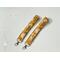 this floral keychain wristlet has mustard yellow background with dandelions all over the lanyard wristlet