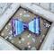 Bow choice C: Base is a purple chunky glitter, top is a mermaid textured holographic lavender. Bows are sold individually.