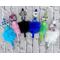 6 beaded faux fur Teachers pens. Each pen has faux fur wrapped around the base, with different style beads and focal piece beads. 