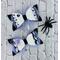 Two different styles of Black, white and lavender purple Halloween hair bows. See next photos for more details. Bows are sold individually. 