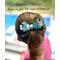 My 4 year old daughter modeling the teal & black Halloween print hair bow with loops of ribbon. 4 layers total. Bow is sold individually. 