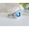 Sterling Silver Blue Eye Ring