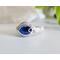Sterling Silver Blue Eye Ring