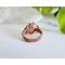 Chalcedony Rose Copper Ring