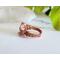 Chalcedony Rose Copper Ring