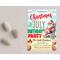 Funny Santa Birthday Party Christmas in July Invite