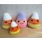Candy Corn Plush Amigurumi