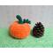 Plush crochet pumpkin