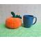 Plush crochet pumpkin