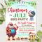 BBQ Pool Party Invite for Christmas in July