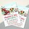 Christmas in July BBQ and Pool Party Invite