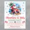 Hilarious Christmas in July Summer Party Invite