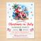 Hilarious Christmas in July Summer Party Invite