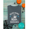 Bookish Halloween Graphic Tee - Funny Halloween Shirt for Book Lovers, Read More Booooks