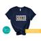 Personalized Soccer Spirit Apparel - Custom Short-Sleeved Soccer Mom Shirt Customized with Team Colors