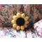 Crochet Plush Sunflower Pillow