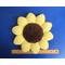 Crochet Plush Sunflower Pillow