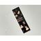 this Halloween bookmark as a black background with the words 'Wicked Cute' in the middle animals dressed up in Halloween costumes, and little bats flying