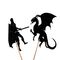 Dragon shadow puppet