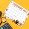 Retro Whimsical December Calendar