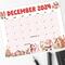 Vintage Whimsical December Calendar Printable