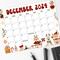 Vintage December Calendar Printable
