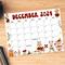 Vintage December Calendar Printable