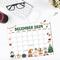 Retro December Calendar with Cute Style