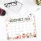 Cute Whimsical December Calendar Printable