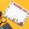 Vintage Retro December Calendar