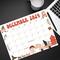 Whimsical December Calendar with Cute Retro Art