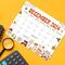Printable Retro Theme December Calendar 