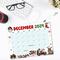 Cute Retro December Calendar with Fun Design