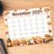 Whimsical November Calendar