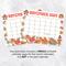Retro Vintage November Calendar Printable