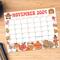 Retro Vintage November Calendar Printable