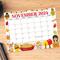 Printable Cute November Calendar