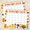 Fall Thanksgiving Calendar November Edition