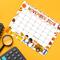 Fall Thanksgiving Calendar November Edition