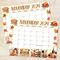 Cute Fall November Calendar