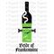 Bride of Frankenwine Halloween Wine Label, Instant Download Printable for Spooky Parties