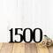 4 digit metal house number sign, in matte black powder coat.