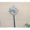 Metal yard stake,  realistic sea turtle set in a compass rose. Made in the USA by Ironstone Steel.