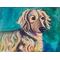 Dachshund dog pet portrait painting