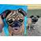 Pug pet portait painting