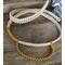 Dog Leash ~ 5' Cream & Honey & Gold Paracord w/ Extra Handle Heavy Duty Pretty