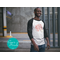 Believe Christmas 3/4-Sleeve Raglan Shirt: Perfect for Holiday Gatherings and Festive Train Rides