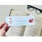 the coffee bookmark is laminated